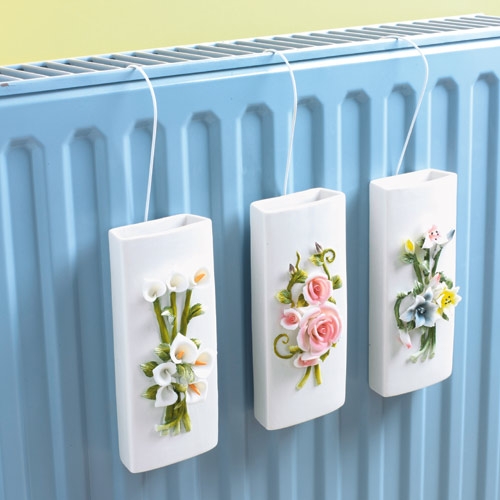 2 humidificateurs ou saturateurs de radiateur à fleurs des champs - Début  de Série