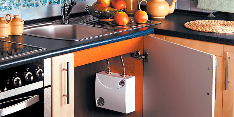 rouge/blanc Mini chauffe-eau instantané électrique avec LED avec valve de purge pour cuisine ou salle de bain 220 V 3000 W 